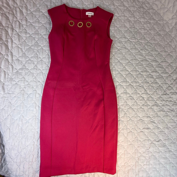 Calvin Klein Dresses & Skirts - Calvin Klein Pink Sheath Dress Size 4
